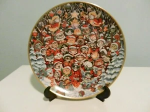 Santa Claws 8" Numbered Franklin Mint Collectible Plate by Bill Bell - Picture 1 of 3