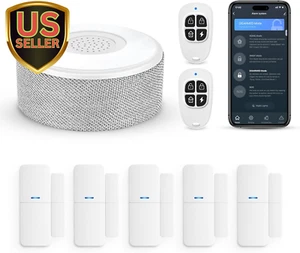 Wifi Door Alarm System, Wireless DIY Smart Home Security System, with Phone A... - Picture 1 of 9