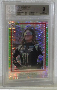 2022 DONRUSS OPTIC HAILIE DEEGAN LIME GREEN PULSAR RETO CARD #62 MINT 9 BGS WOW