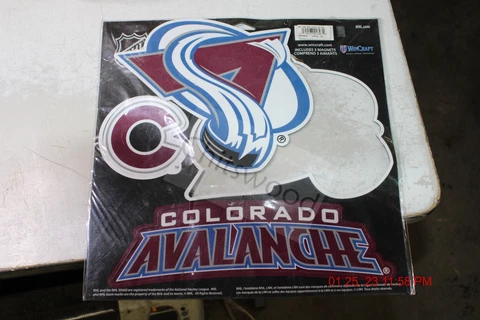 COLORADO AVALANCHE 3 pc VINYL DIE-CUT LOGO MAGNET 6"X9"  HIGH QUALITY NHL Cover