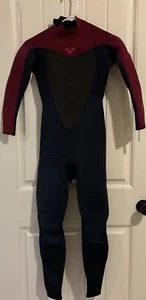 New ROXY Women's 3/2 PROLOGUE Series Wetsuit Size 2 Gray Blue Red - Picture 1 of 10
