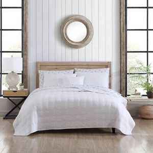 Stone Cottage Floral Trellis Cotton White 4 Piece Quilt Set-Full/Queen - Picture 1 of 9