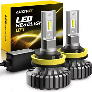 AUXITO H11 LED Headlight Fog Bulbs White Low Beam Conversion Kit 40000LM Bright - Picture 1 of 12
