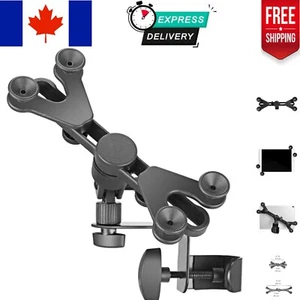 Support iPad polyvalent pour microphone et supports de musique - édition noire - Photo 1 sur 8