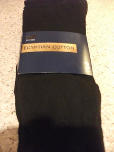 ex M & S 3 Prs. MENS BLACK LUXURIOUS FEEL EGYPTIAN COTTON SOCKS REINFORCED TOE - Picture 1 of 1