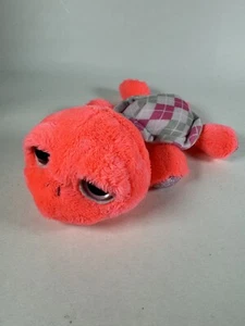 Russ Plush Turtle 7" Orange Neon Pink Grey Stuffed Animal Toy Tortoise - Picture 1 of 13