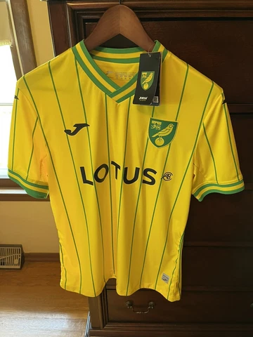 Norwich City Home 2022-2023 Men's Football Soccer Shirt Joma Jersey - M - NWT Cover