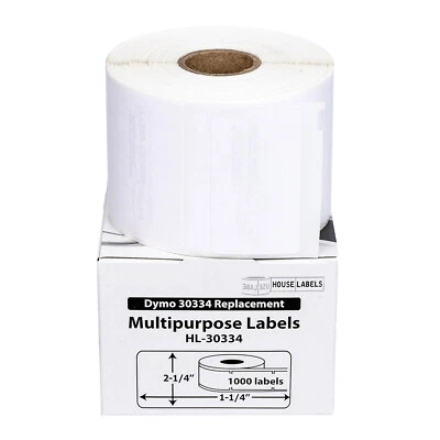 DYMO LW 30334 Medium Multipurpose Labels - (2) Rolls of 1000 - FREE & FAST SHIP - Image 1 of 4