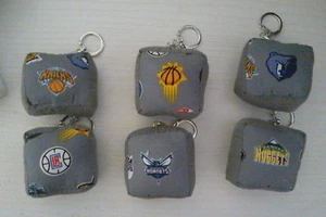 30 Different NBA Padded Keychains-Handmade-Rare! - Picture 1 of 2
