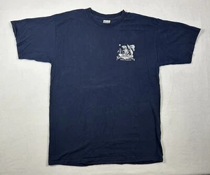 Vintage Nautical Nellies Graphic Print Navy Blue Size Large - Picture 1 of 5