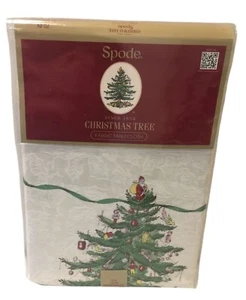SPODE Christmas Tree 70 Inch Round Fabric Tablecloth - Picture 1 of 4