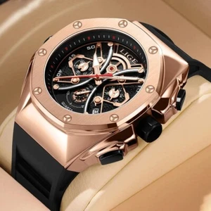 Top Brand Luxury New Men's Quartz Watch – Waterproof, Luminous, Chronograph ( - Picture 1 of 8