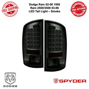 Spyder LED Tail Lights Pair Fits 02-06 Dodge Ram 1500, 03-06 2500 / 3500 Smoke