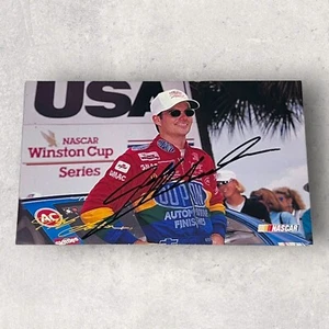 Jeff Gordon 1995 CHAMPION POSTCARD signed 3x5 NASCAR photo DUPONT SEASON START - Picture 1 of 2