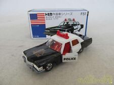 Tomica F51 Foreign Car Series Cadillac police car with Blue Box Japan