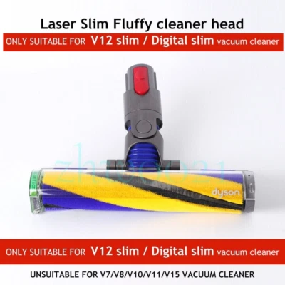 Cabezal limpiador mullido delgado Dyson V12 Detect Laser 486047 compatible solo con V12 Foto 1 de 4
