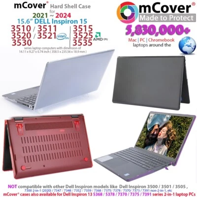 НОВЫЙ чехол mCover для 2021 ~ 2024 15,6 дюйма Dell Inspiron 15 3510 3511 3515 3520 3525 3530 - Изображение 1 из 4