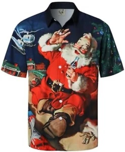 Hardaddy Herren Vintage Weihnachten Santa Shirt Size:L - Bild 1 von 1