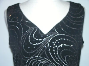 POLY SPANDEX SILVER SPOT CAMISOLE - TOP 38" MED- NWOT - Picture 1 of 6