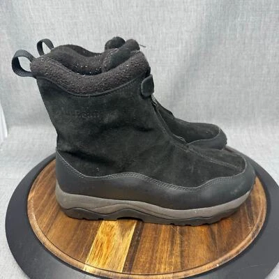 Botas LL Bean Primaloft masculinas 9 camurça preta 200 gramas isoladas inverno neve quente - Imagem 1 de 4