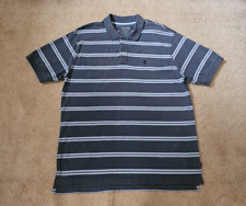 Izod Men's Polo Shirt Short Sleeve Blue Luxury Sport Vintage Size L