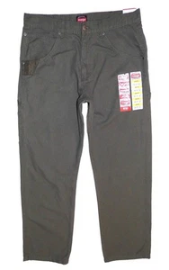 WRANGLER - Men's NEW Relaxed Fit Carpenter Trousers 34"W X 32"L Brown Work Pants - Picture 1 of 6