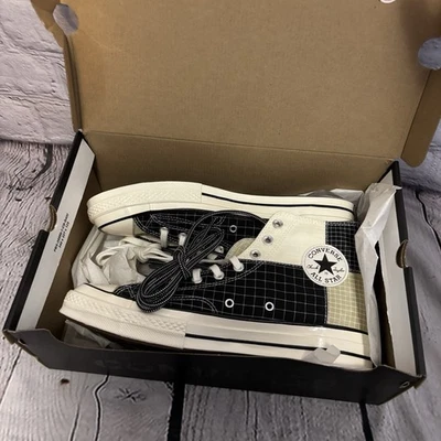 Zapatilla deportiva Converse Chuck 70 Quad RipStop negra garceta ostra talla 10,5 mujer 12,5 Foto 1 de 4