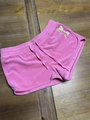 Juicy Couture Black Label KEEP IT JUICY Terry Track Shorts Pink Women’s S - Image 1 of 4