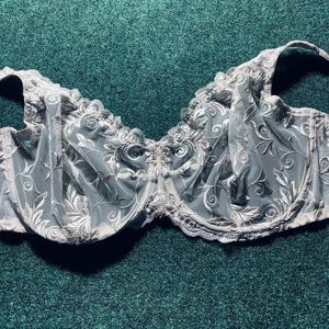 Sujetador transparente con aros sin forro de encaje desnudo sensual Soma para mujer talla 40G estilo # 0922 - Imagen 1 de 8