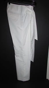 fashion.is.a Luxury White pant With Belt Women`s Size 2 - Picture 1 of 5