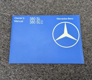 1981 Mercedes Benz 380SL & 380SLC Owner Owner's Operator Guide Manual 3.8L - Picture 1 of 1
