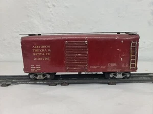 Built O Gauge Kit Boxcar Metal Shell Wooden Chassie ATSF & Union Pacific 2 Rail - Picture 1 of 15