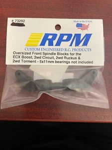 RPM 73292 - Front Spindle Blks (Oversized) - ECX Boost & ECX 2WD Vehicles - New! - Photo 1 sur 1