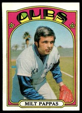 1972 Topps Milt Pappas Chicago Cubs #208