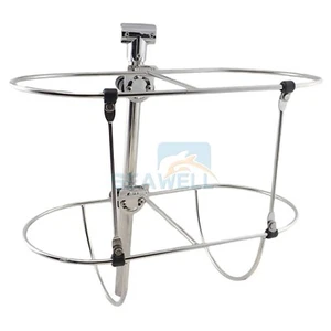 11'' Folding Fender Holder Double Marine Boat Fender Rack 316 Stainless Steel - Picture 1 of 4