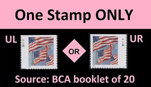 US 5658 Flags F plate single B1111 (from BCA booklet) MNH 2022 - Picture 1 of 1