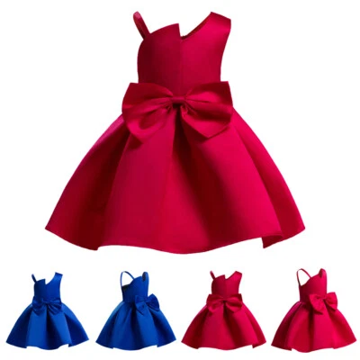 Дети девочек бант балетной вечеринки ремень платье цветок свадьбы принцесса Pageant выпускное платье - Изображение 1 из 4
