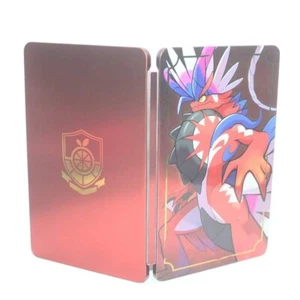 New Official  Pokemon Scarlet Limited Edition SteelBook Case for Nintendo Switch - Picture 1 of 4