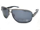 Bloc Polarised Disc Sunglasses Gunmetal Black with Black Flash Lenses P288