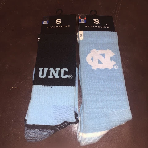 NCAA North Carolina Tar Heels Strideline Crew Socks Lot of 2 Cover