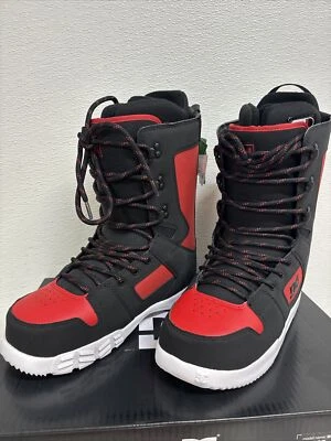 DC Phase 2023 Snowboard Boots Men's Black/Red/Black Size 9 #2j4