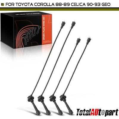 Juego de cables de bujía para Toyota Celica 1990-1993 Corolla 1988-1989 Geo Prizm 1,6 L Foto 1 de 4