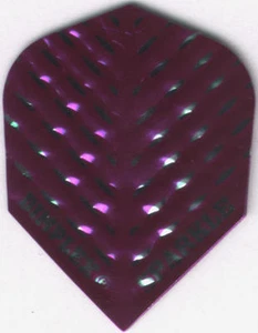 Purple & Silver DIMPLEX SPARKLE Dart Flights: 3 per set - Picture 1 of 4
