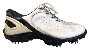 Footjoy FJ Junior Kids Size 5M Golf Shoes Soft Spikes White Blue Sneakers - Picture 1 of 12