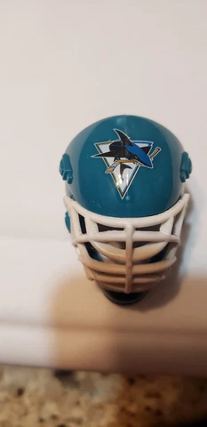 SAN JOSE SHARKS NHL #1107 POCKET PRO HOCKEY GOALIE HELMET MASK Cover