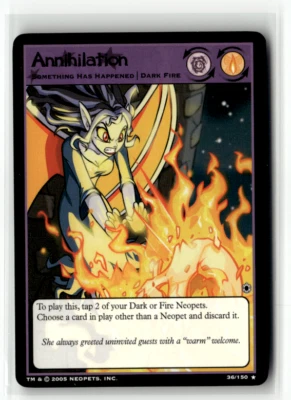 Neopets TCG - Annihilation 36/150 - Rare - The Darkest Faerie WOTC - Image 1 of 2