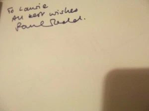 Theatre writer and composer PAUL TODD hand signed page - Picture 1 of 1