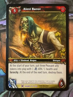 World of Warcraft TCG Drums 157/268 Alexi Barov - Image 1 of 2