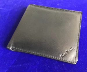 Vintage Pierre Cardin Soft Black Leather Bifold ID Credit Card Holder Wallet A54 - Picture 1 of 6