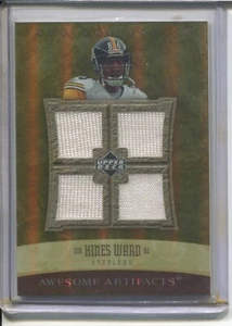 UD Artifacts Hines Ward 2007 NFL cuatro parches #44/50 Steelers - Imagen 1 de 2